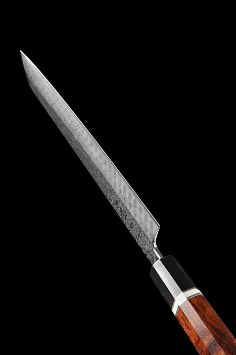 HEZHEN Kiritsuke Professional Handmade Japanese 110 layers Damascus Steel Sharp Kitchen Knife - The Bamboo Guy