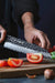 HEZHEN PM8S Damascus Forged Santoku Knife Three-layer Composite Steel Stainless Steel - The Bamboo Guy