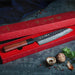 HEZHEN PM8S Damascus Forged Santoku Knife Three-layer Composite Steel Stainless Steel - The Bamboo Guy