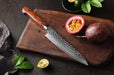 Xinzuo B9 Utility Knife Japanese Style 67 Layers Damascus Steel Rosewood Handle - The Bamboo Guy