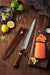 270mm High Carbon Japanese Full Damascus Desert Ironwood Handle Sashimi Kitchen Knife - The Bamboo Guy