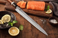 270mm High Carbon Japanese Full Damascus Desert Ironwood Handle Sashimi Kitchen Knife - The Bamboo Guy