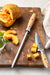 Zinzuo 9" Professional Kitchen Knife Blade Sharpener Diamond Sharpening Rod Olivewood Handle - The Bamboo Guy