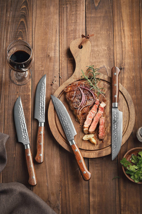 Shop Japanese Steak Knife Set | Kyoku Knives | Gorgeous Steak Knives