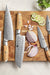 XINZUO 5pcs Knife Set with Olive Wood + Copper Flower Nails Damascus Steel 62-64 HRC K - The Bamboo Guy