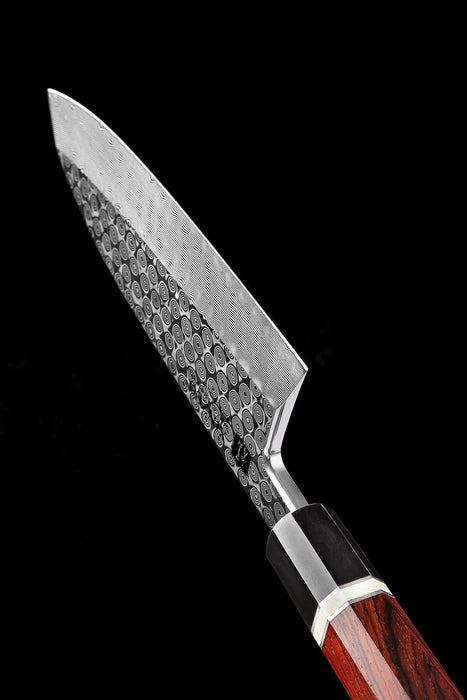 XINZUO Deba Professional Handmade Japanese 110 layers Damascus Steel Sharp Kitchen Knife - The Bamboo Guy