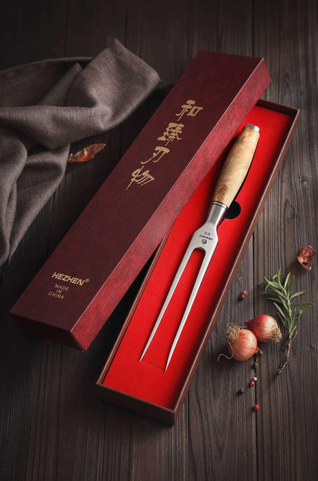 Hezhen by XinZuo B30 Stainless Steel Meat Fork - The Bamboo Guy
