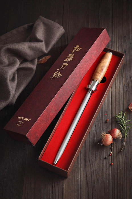 Hezhen Diamond Sharpening Rod - The Bamboo Guy